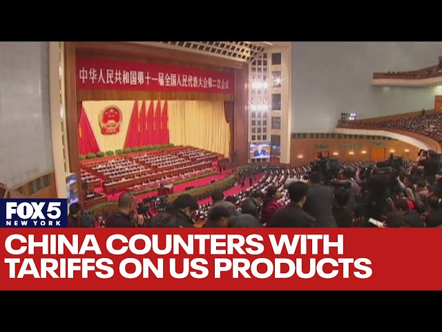 China counters with tariffs on US products