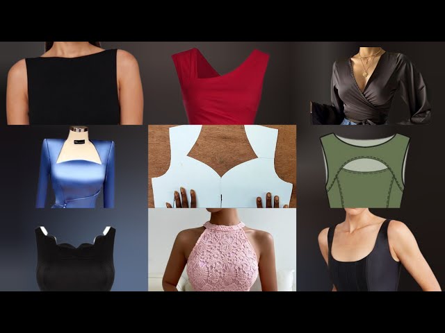 How to cut trendy Necklines | How to cut 13 Different Neckline | Confidensews #necklinedesigns2024