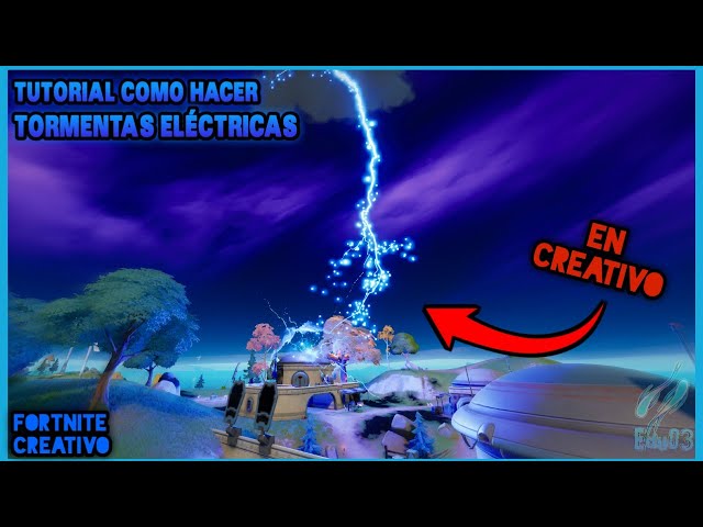 Tutorial de como hacer las tormentas eléctricas en modo creativo | Fortnite creativo