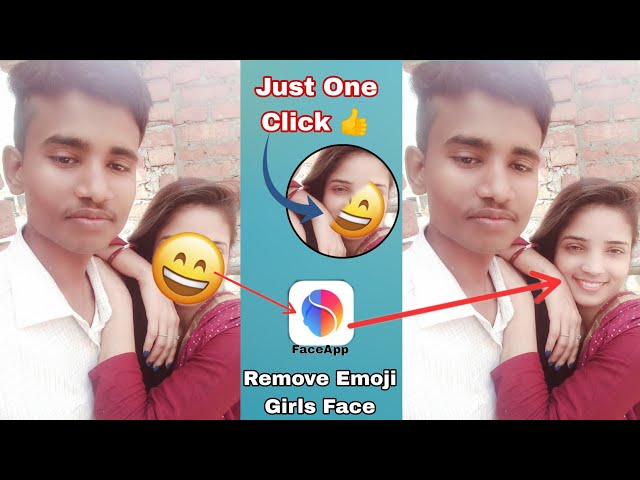 Just One Click Remove Girls Face Emoji | Emoji Ko Face Se Khatam Kaisa Kare | Remove Face Emoji