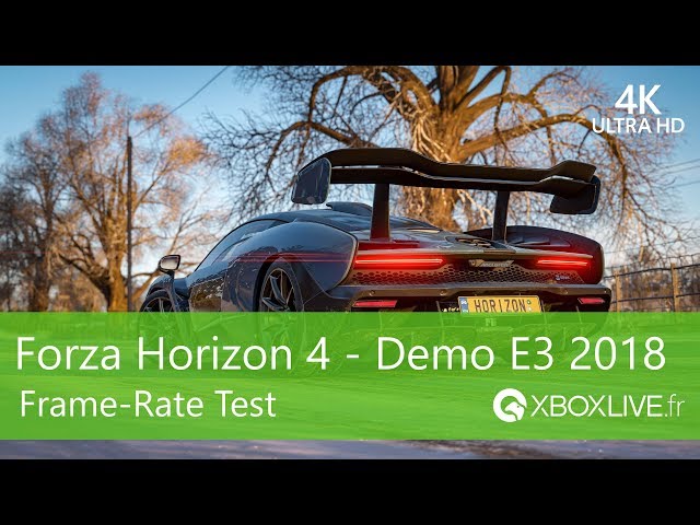 [4K] Forza Horizon 4 demo E3 2018 : Frame-rate Test on Xbox One X