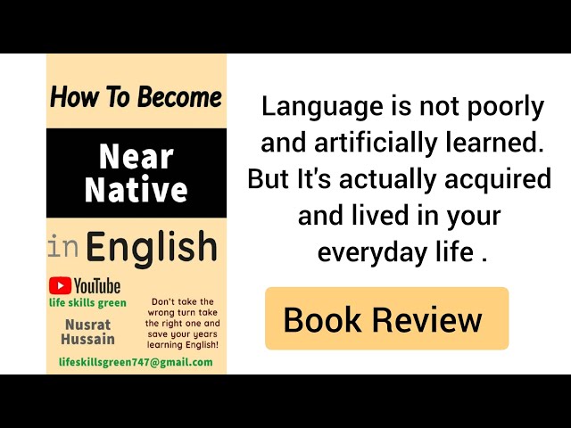 How To Become Near Native In English | Book Review #learnenglish #bookreview