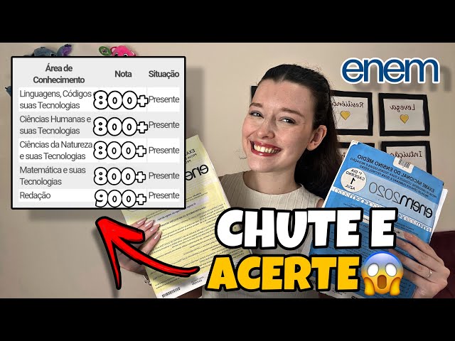 COMO CHUTAR E ACERTAR NO ENEM 2024 | Estratégia Para Chutar Certo no Enem!!!