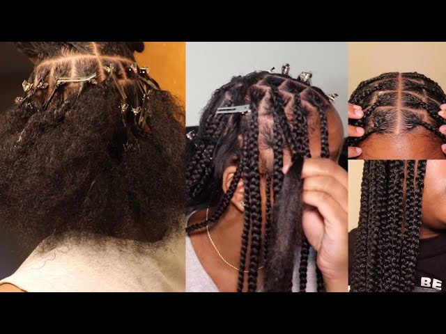 MEDIUM KNOTLESS BRAIDS TUTORIAL (BEGINNER FRIENDLY)