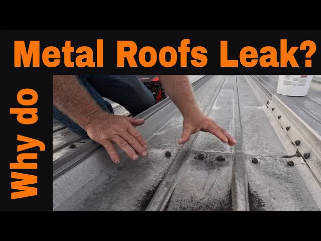 The most neglected maintenance issue on a metal roof, and they want to know why it is leaking Duh