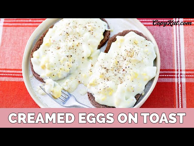 How to Make Creamed Eggs on Toast