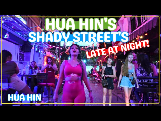 Exploring Hua Hin Thailand at Night! Walking Hua Hin's Shady Streets.