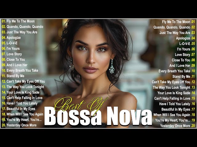 Bossa Nova Jazz Cover Songs ☕Best Bossa Nova Relaxing Songs ☕New Bossa Nova Music 2024