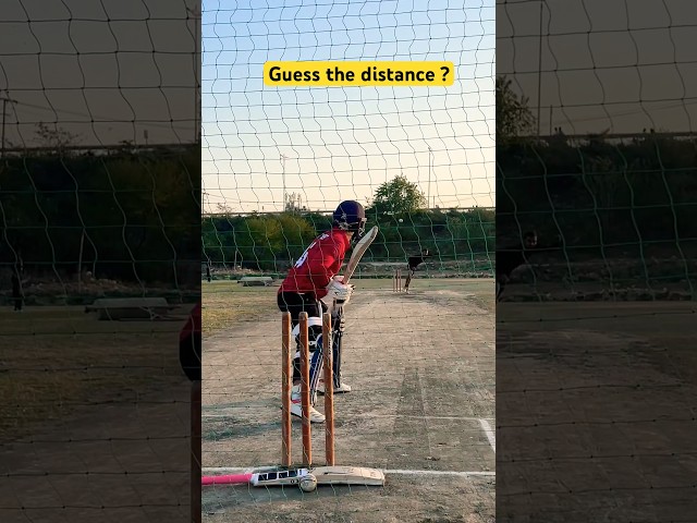 Guess the distance ? #ytshorts #cricket #battingtips #cricketbattingpractice #battingbasics #ipl