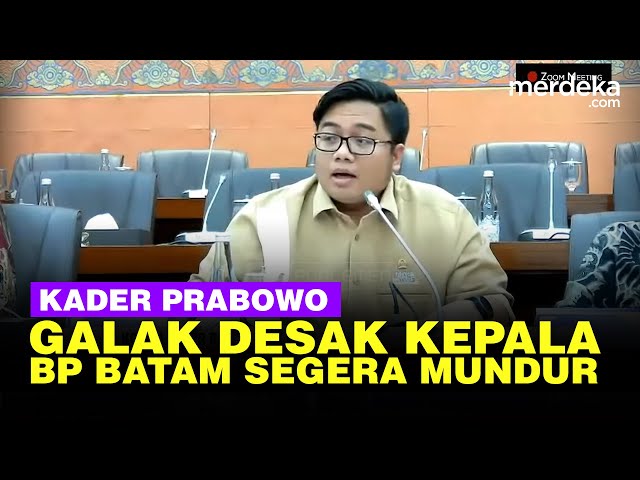 Galak Kader Prabowo di DPR, Semprot Kepala BP Batam Mundur Karena Mangkir Rapat