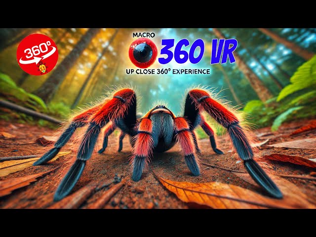 Macro VR 360: Mexican Redknee Tarantula Molting - First Time in VR