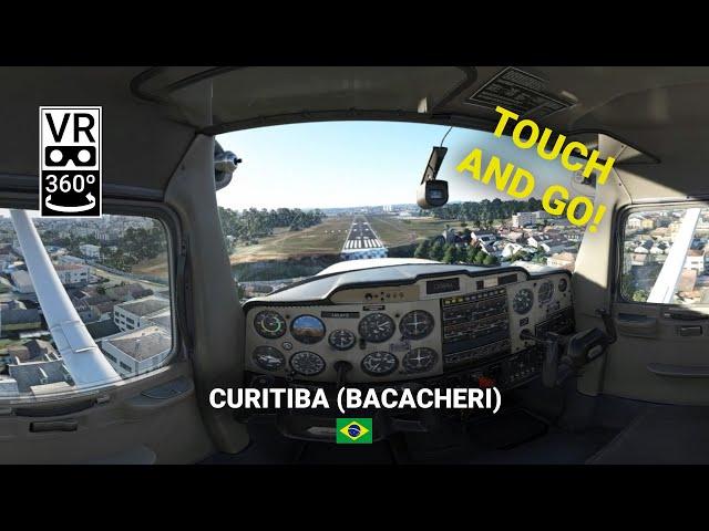 3D VR 360: Touch and go - Bacacheri Airport (SBBI) - MSFS