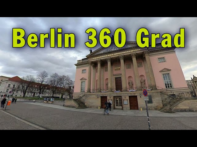 Berlin 360 Grad: Brandenburger Tor zum Marx-Engels-Forum - 20. Februar 2022