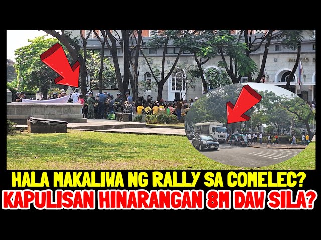 HALA MAKALIWA NG RALLY SA COMELEC ANG DAMI NILA ITO NA PALA ANG 8M DAW SILA??