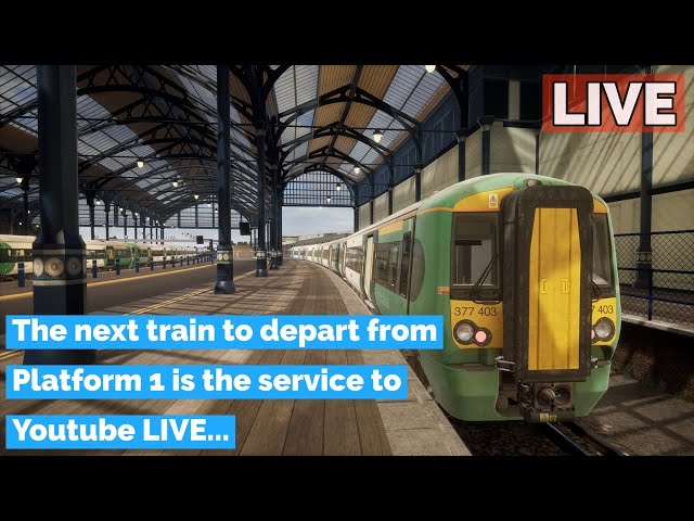 The next train to depart from Platform 1 is the 2000hrs service to Youtube