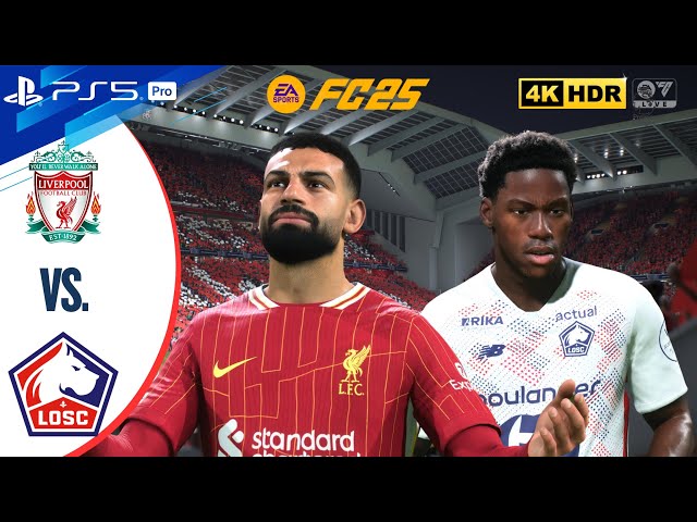 Liverpool vs Lille OSC | UEFA Champions League 24/25 Full Match | FC 25 | PS5 Pro [4K60]