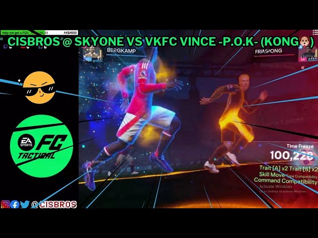 EA SPORTS FC Tactical Gameplay (24-25) S1 RANKED MATCH CISBROS @ SkyOne vs VKFC VINCE -P.O.K- KONG🐶