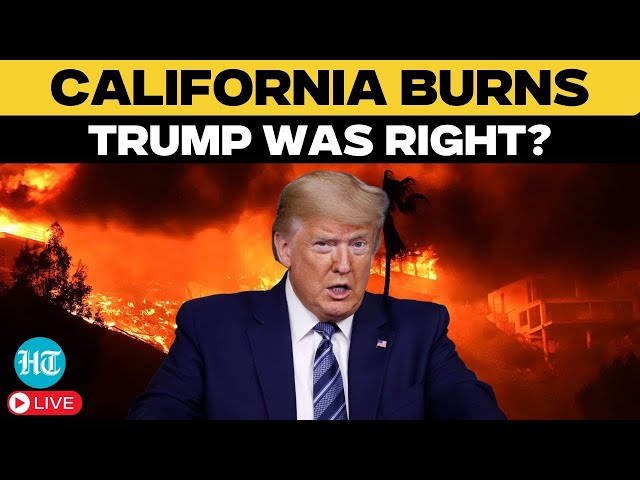 US Wildfire News Live: Donald Trump On California Wildfires Live | Los Angeles | Trump Speech Live