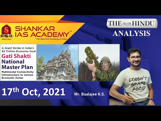 The Hindu Daily News Analysis || 17th October 2021 || UPSC Current Affairs || Prelims 2021 & Mains