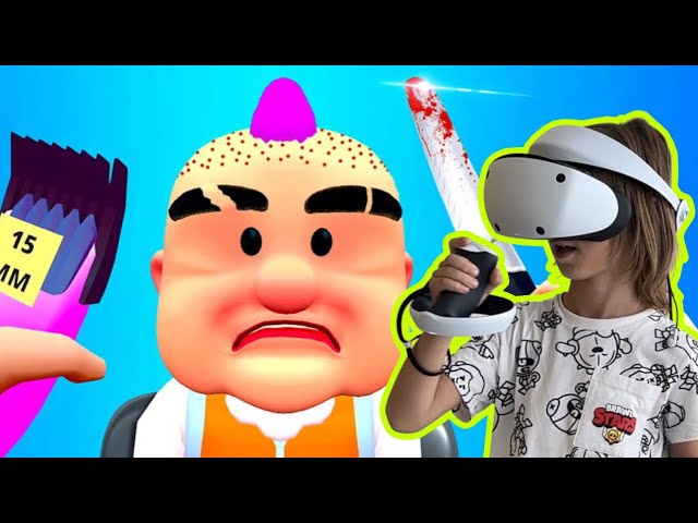 BERBER OLUP MÜŞTERİLERİ DELİRTTİM | Shave & Stuff VR