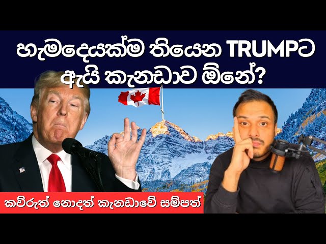 NEW: හැමදෙයක්ම තියෙන TRUMPට ඇයි කැනඩාව ඕනේ? | Video Podcast Sinhala Canada | Vishmith W