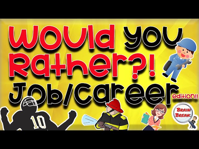 Would You Rather? Fitness! Job/Career Edition | This or That | Fun Brain Break for Kids | GoNoodle