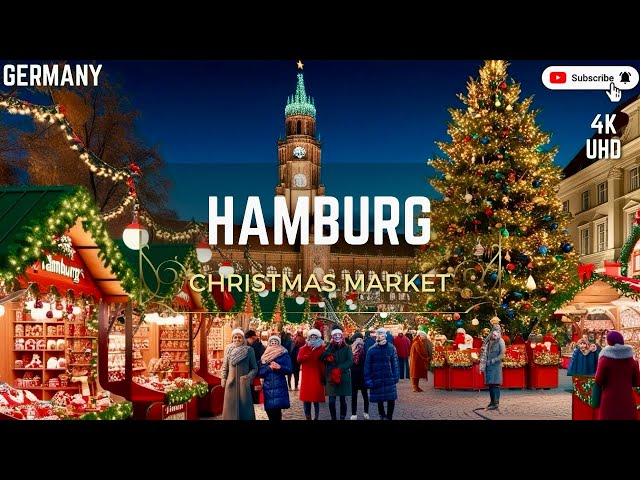 Walking Through Hamburg's Christmas Markets In Stunning 4k | Experience Daylight