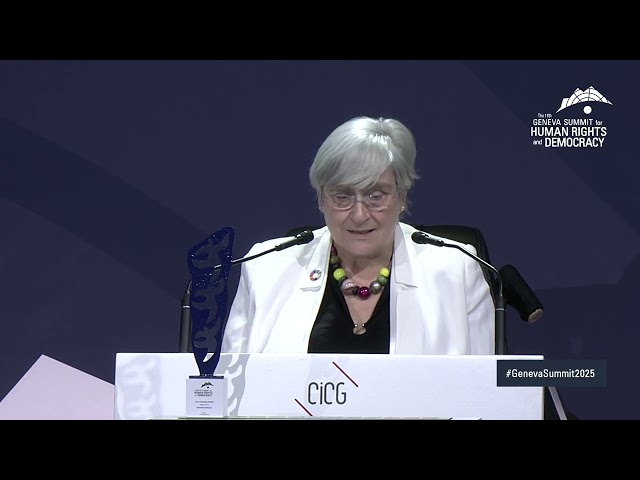 Baroness Sal Brinton — Presentation of the 2025 Courage Award | Geneva Summit 2025