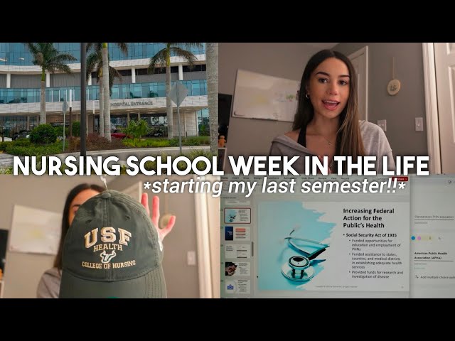 NURSING SCHOOL WEEK IN THE LIFE | vlog 🫀🤍