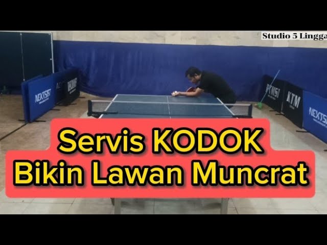 Service Tenis Meja "KODOK' Bikin lawan MUNCRAT DAN MEMATIKAN‼️