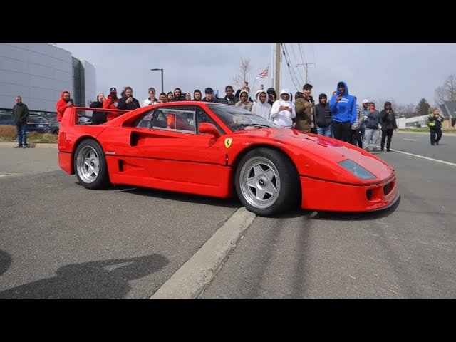 Ford RS200 & Ferrari F40 (Nigel Mansell’s) Leaving Car Show!