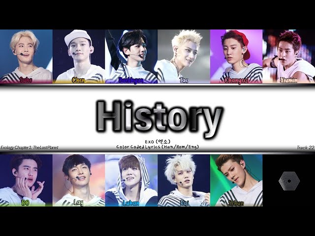 EXO (엑소) ⚹ History (Live) | Color Coded Lyrics