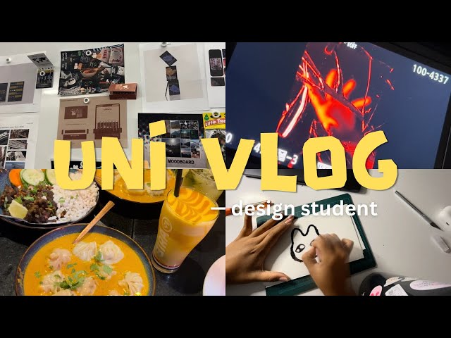 Uni Vlog 💻— graphic design, projects & creative process