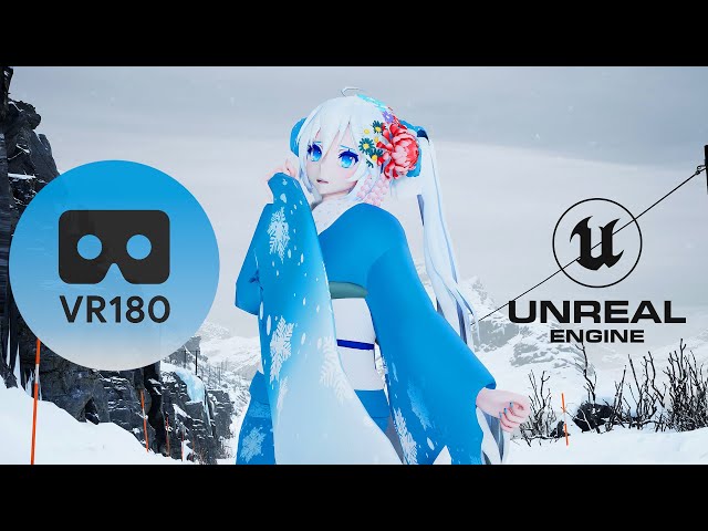 [MMD] [VR180] UE 5: Hatsune "Snow" Miku | Blue Star