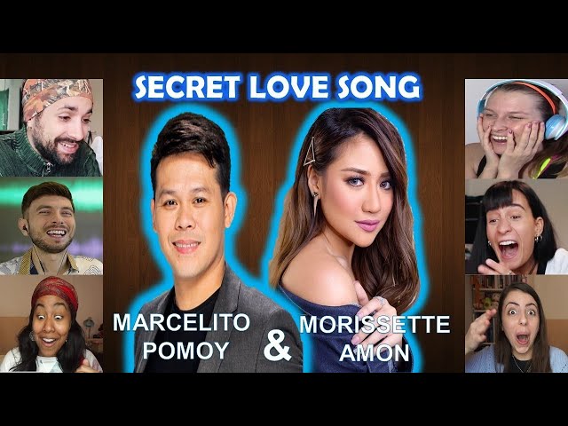 AMAZING DUET     SECRET LOVE SONG  cover by MORISSETTE AMON & MARCELITO POMOY  REACTIONS COMPILATION