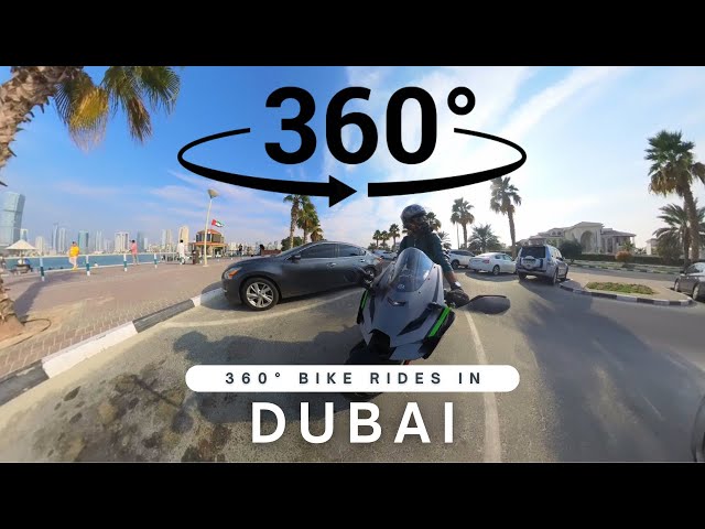 Exploring Dubai On Ninja ZX10R [4K 360° VR Video]- Part 1