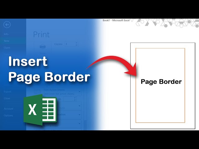 How to Insert Page Border in Microsoft Excel