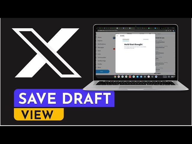 How To Save Draft And View Draft on X (formerly Twitter) Pc