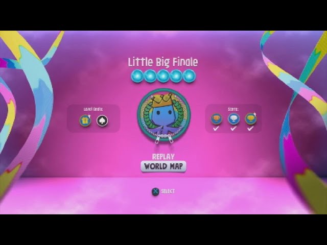 Sackboy: A Big Adventure Little Big Finale 100% All Level Stats Gold Score, Prizes and Orbs