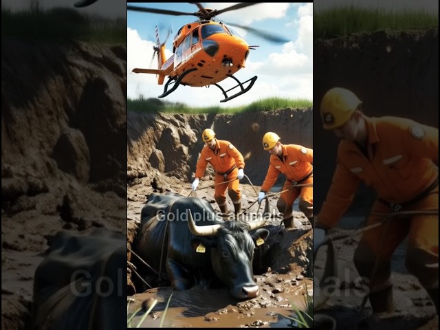 Cow rescue #humanity #animals #cowrescue#ytshorts