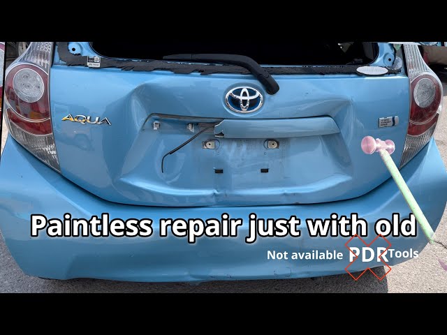 The Way I Repair A BIG Dent With Paintless Dent Removal  not PDR