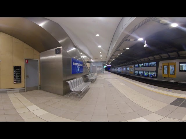 Deserted Sydney International Airport Station, January 2021