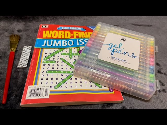 ASMR Word Search, Gum Chewing, Whispering, Vaping, chewing Sound!