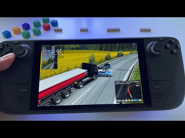 Euro Truck Simulator 2 - Steam Deck handheld gameplay