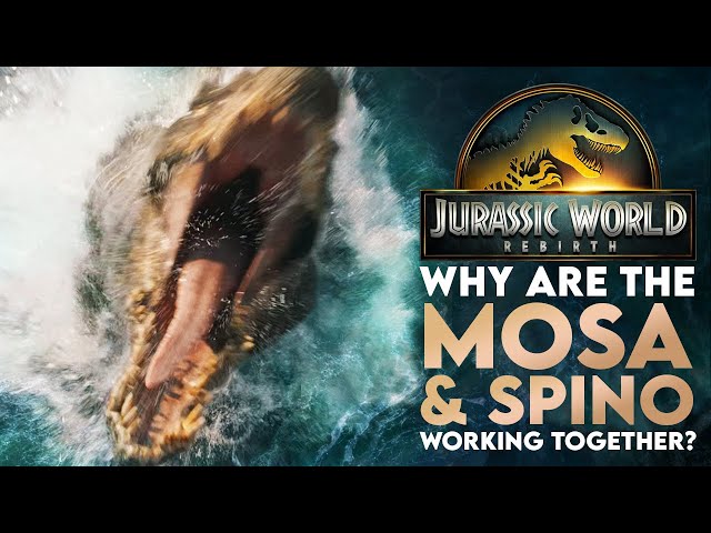 Spinosaurus + Mosasaurus Pack Hunt TOGETHER? Theory Jurassic World Rebirth