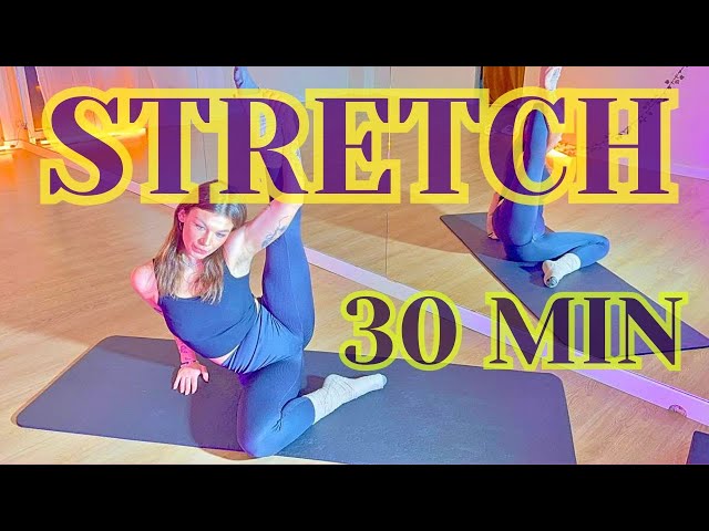 30 Min Dynamic Stretch Full Body - for tight muscles, mobility & flexibility #stretching #workout