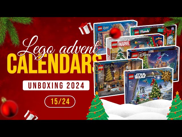 LEGO ADVENT CALENDARS: HARRY POTTER, CITY, FRIENDS, DISNEY, STAR WARS, MARVEL UNBOXING 15/2024