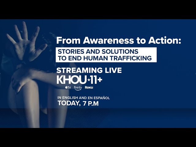 Live: From awareness to action: Signs, solutions to help prevent human trafficking