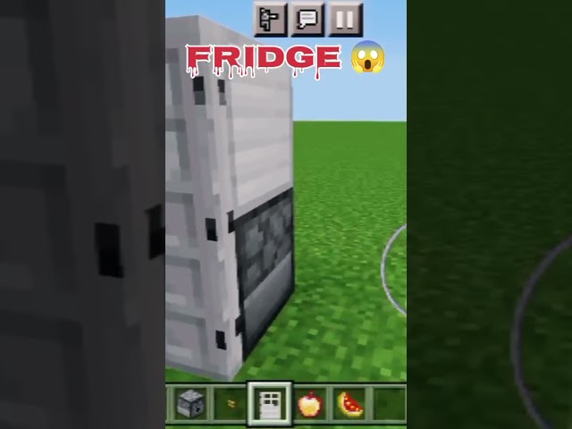 Fridge in minecraft 😱 #ytshorts #shortvideo #shorts #youtubeshorts#minecraft#tiktokhacksminecraft