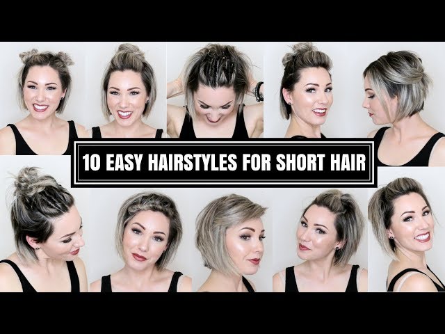 10 EASY HAIRSTYLES FOR SHORT HAIR | CHLOE BROWN